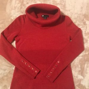 Final Sale! Fire Orange 100% Italian Merino Wool Sweater